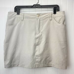 ⛳️Eddie Bauer Golf Skort Sz 12 Beige Stretch Activewear